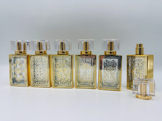 شیشه عطر پیچی 50 میل مربعی عربی کد 519