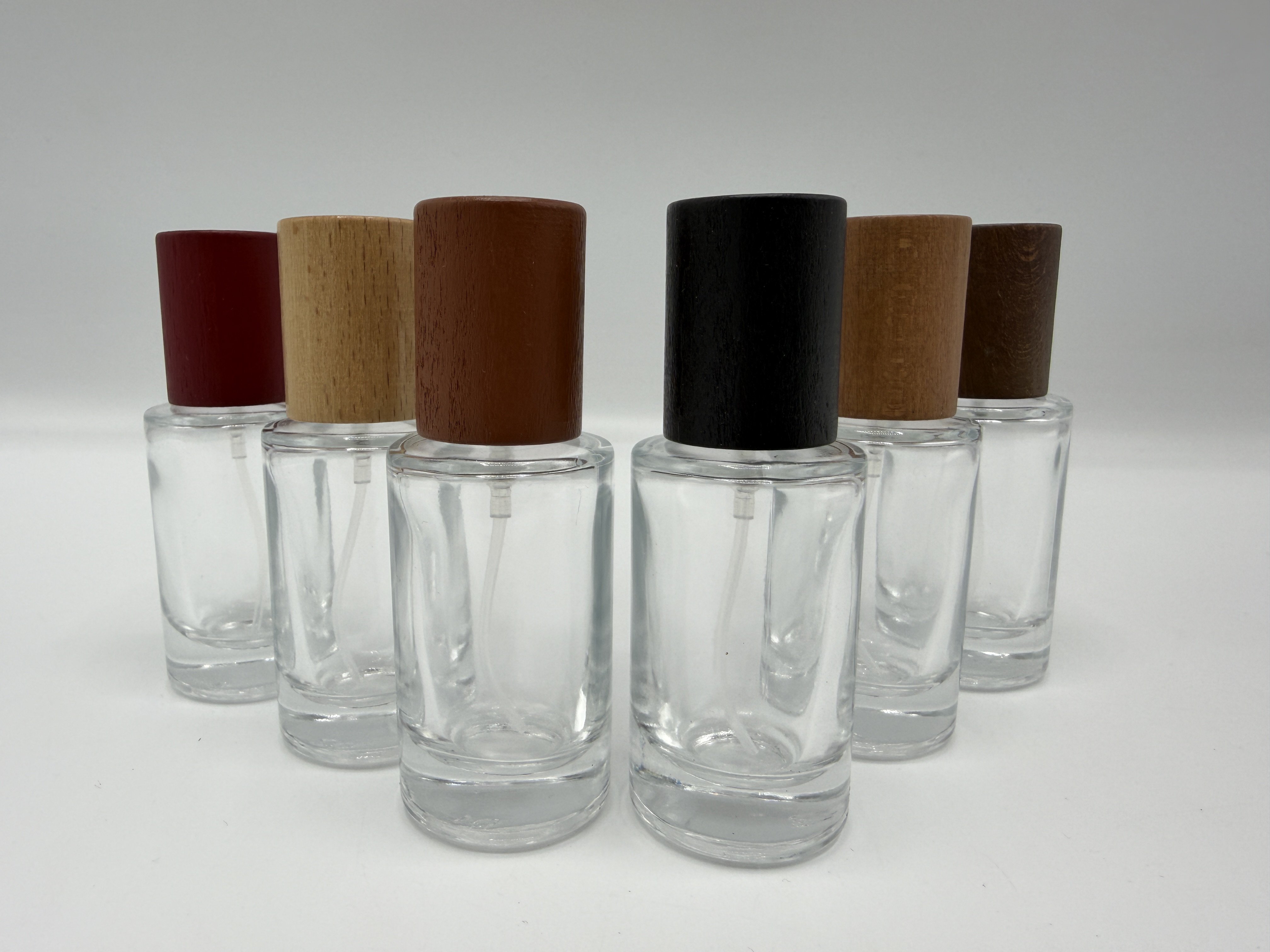 شیشه عطر پیچی درب چوبی کد 531