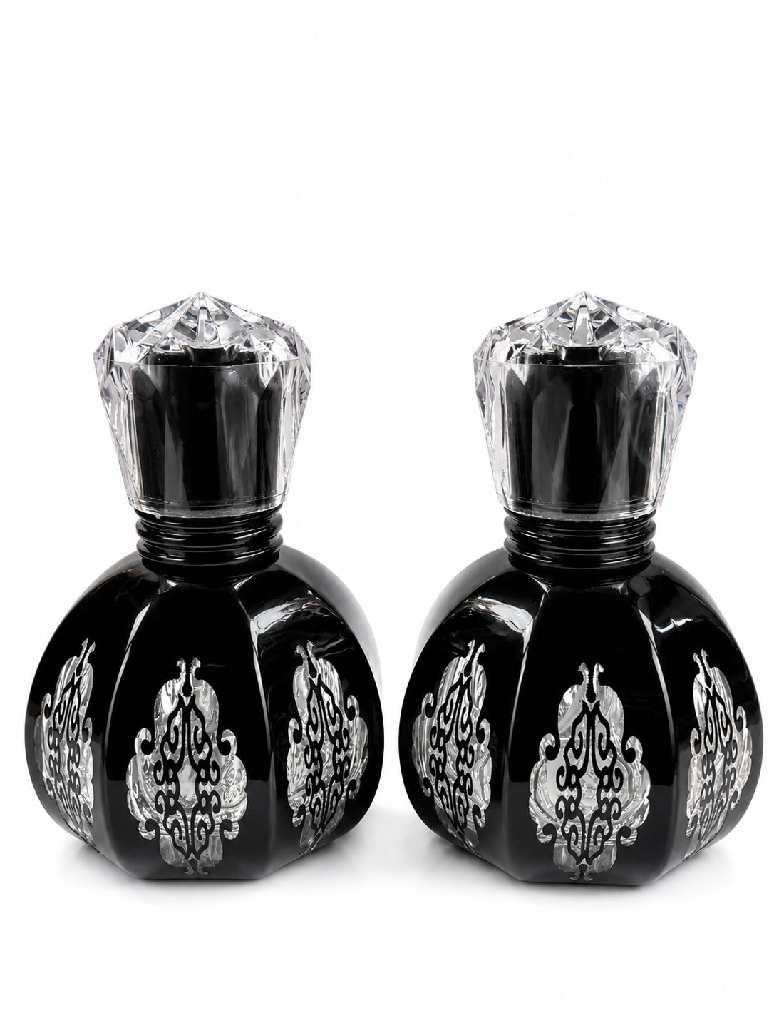 شیشه عطر ۳۰ میل پیچی مدل الماس سیاه کد g05