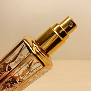 شیشه عطر ۱۰ میل پیچی طلاکوب کد ۳۸۵
